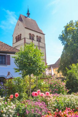 Reichenau Adası, Constance Gölü, Baden-Wuerttemberg, Almanya 'daki Aziz Maria Katedrali ve Reichenau Manastırı' ndan Markus.