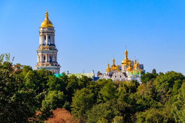 Ukrayna 'daki Kiev Manastırı olarak da bilinen Kiev Pechersk Lavra' nın manzarası
