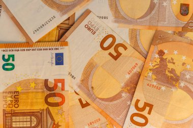 Background of the fifty euro banknotes