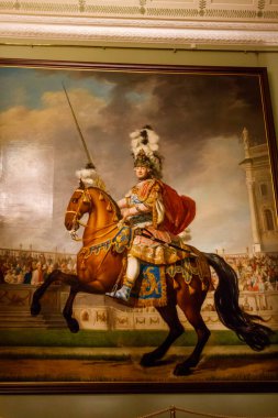 St. Petersburg, Rusya - 26 Haziran 2019: Saint Petersburg, Rusya 'daki State Hermitage Müzesinde Kont Alexei Orlov' un Portresi