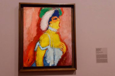 Basel, İsviçre - 28 Eylül 2023: Modjesko, Soprano Singer, 1908: Kees van Dongen tarafından Basel Kunstmuseum, Basel, İsviçre 'deki sanat müzesi