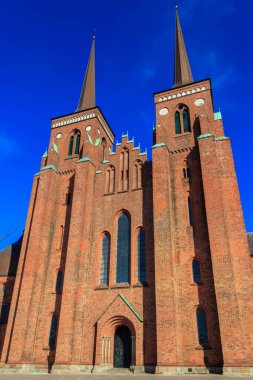 Danimarka 'daki Roskilde Katedrali. UNESCO Dünya Mirası Alanı