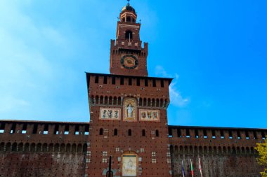Sforza Kalesi (castello sforzesco) Milano, İtalya
