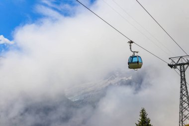 Grindelwald, İsviçre - 6 Ağustos 2022 Birinci Dağ, Grindelwald, İsviçre