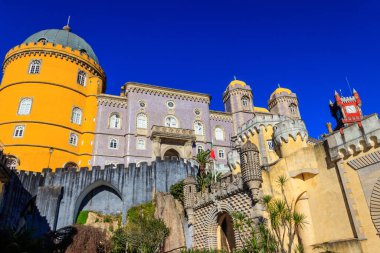 Sintra 'daki Pena Ulusal Sarayı. Lizbon, Portekiz