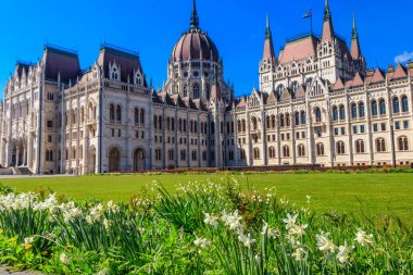 Macaristan, Budapeşte 'de güzel bir parlamento binası