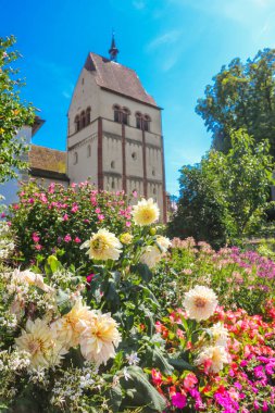 Reichenau Adası, Constance Gölü, Baden-Wuerttemberg, Almanya 'daki Aziz Maria Katedrali ve Reichenau Manastırı' ndan Markus.