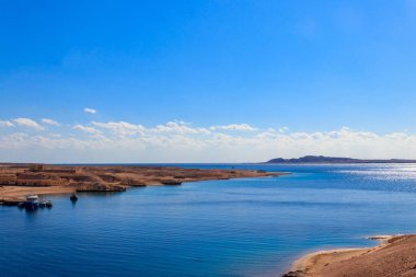 View of Barracuda bay in Ras Mohammed national park, Sinai peninsula in Egypt
