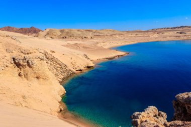 View of Barracuda bay in Ras Mohammed national park, Sinai peninsula in Egypt