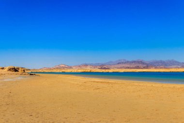 Beautiful lake in Ras Mohammed national park, Sinai peninsula in Egypt