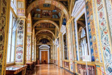 St. Petersburg, Rusya - 26 Haziran 2019: Raphael Loggias Saint Petersburg, Rusya Devlet Hermitage Müzesinde