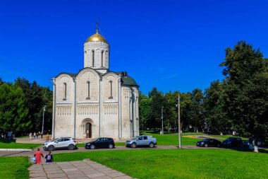 Vladimir, Rusya - 13 Ağustos 2019: Vladimir, Rusya 'da St. Demetrius Katedrali