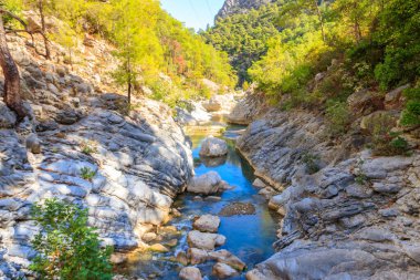 Antalya ilinin Goynuk kanyonu manzarası