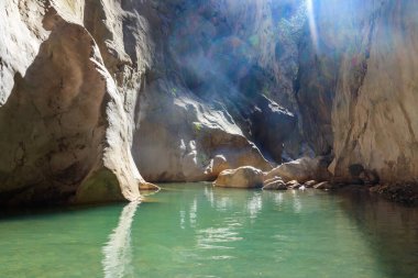 Antalya ilinin Goynuk kanyonu manzarası