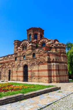 Church of Christ Pantocrator in the old town of Nessebar, Bulgaria. UNESCO World Heritage clipart