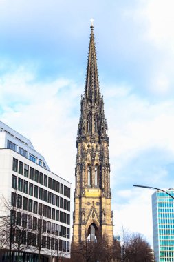Hamburg, Almanya 'daki St. Nicholas Kilisesi