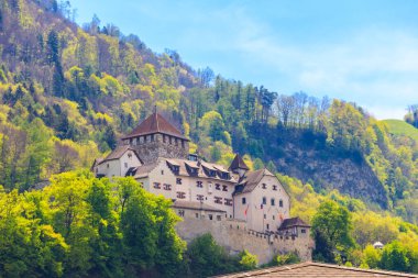 Vaduz, Lihtenştayn, Avrupa 'daki Ortaçağ Şatosu