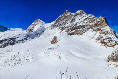 Jungfrau manzarası, Avrupa 'nın tepesi, Bernese Oberland, İsviçre