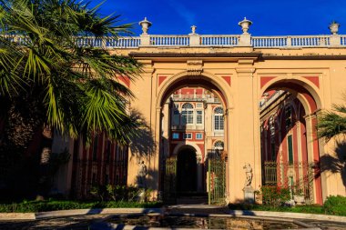 İtalya 'daki Ceneviz Sarayı' nın (Palazzo reale) avlusu