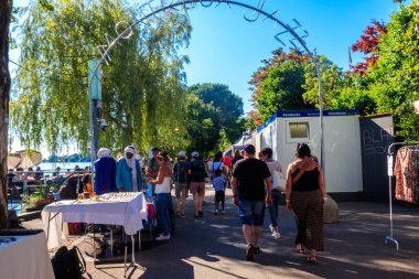 Montreux, İsviçre - 14 Temmuz 2023: Montreux Caz Festivali, İsviçre