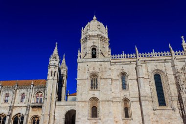 Portekiz Lizbon 'daki Jeronimos Manastırı veya Hieronymites Manastırı