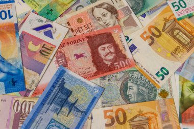 Farklı Avrupa ülkelerinden gelen para birimlerinin geçmişi