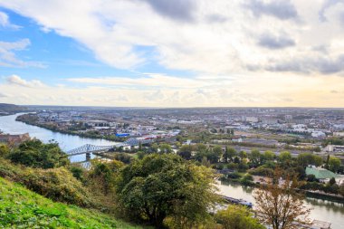 Rouen, Normandiya, Fransa 'nın panoramik manzarası