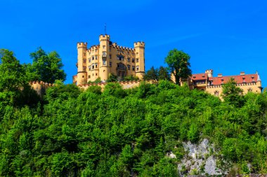 Almanya 'nın Bavyera Alplerindeki Hohenschwangau kalesi