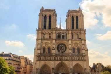 Paris, Fransa 'daki Notre dame Katedrali