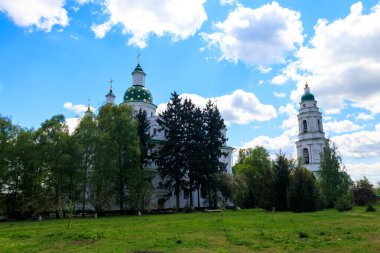 Saviour-Transfiguration Mhar Monastery near Lubny in Poltava region, Ukraine clipart