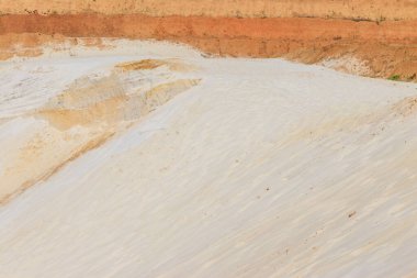 Beyaz kum tepelerinin manzarası