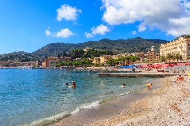 Santa Margherita Ligure, İtalya - 9 Eylül 2024: Santa Margherita Ligure, İtalya