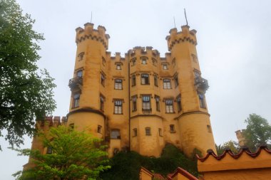 Almanya 'nın Bavyera Alplerindeki Hohenschwangau kalesi