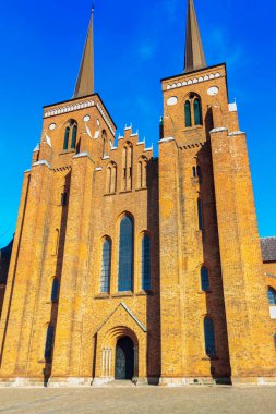 Danimarka 'daki Roskilde Katedrali. UNESCO Dünya Mirası Alanı