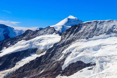 Jungfrau manzarası, Avrupa 'nın tepesi, Bernese Oberland, İsviçre