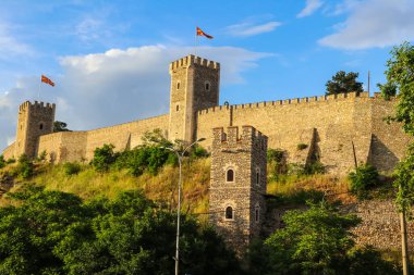 Kuzey Makedonya 'nın Üsküp kentindeki Kale Kalesi