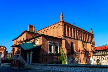 Tarihi Yahudi Kazimierz bölgesindeki Eski Sinagog, Krakow, Polonya