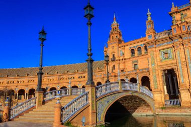Plaza de Espana (İspanya Meydanı) Seville, Endülüs, İspanya