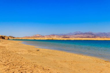 Beautiful lake in Ras Mohammed national park, Sinai peninsula in Egypt