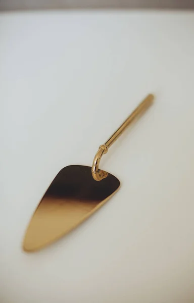 stock image a closeup shot of a wooden handle with a white background