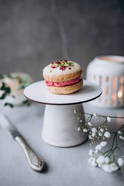 lezzetli pasta krema ile