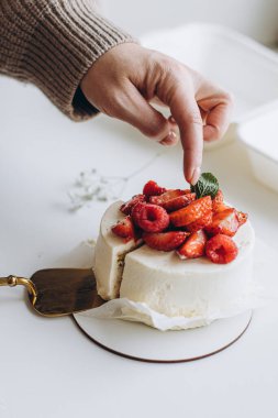 Masada nefis bir pasta var.