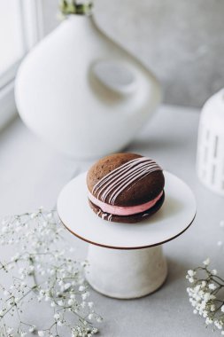 Masada lezzetli çikolatalı kurabiyeler