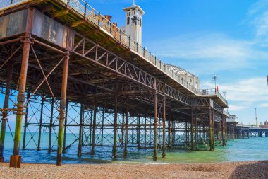 Brighton, İngiltere, 27 / 06 / 2020: Great 'New' Brighton Pier.