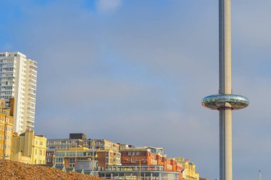 Denize bakan gökdelenleri olan Brighton kıyıları