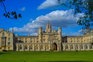 Internal facade of Emmanuel College clipart