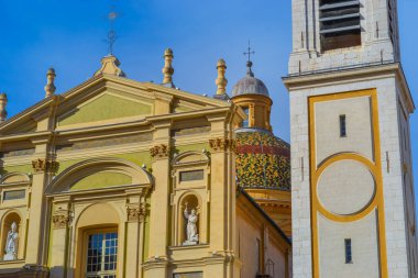 Nice, Fransa, 10.02.2024 Saint Reparata Katedrali Sainte-Rparate. Güney Fransa 'da Nice şehrinde bulunan Katolik bir katedraldir..