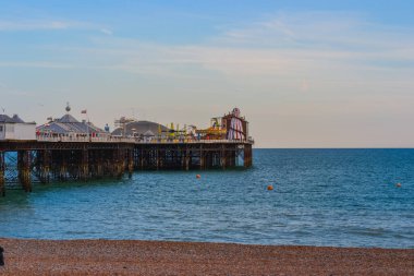 İngiltere, Brighton, 18.07.2023: Güneydoğu 'daki eğlence merkezi - Brighton İskelesi