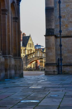 UK, Oxford, 23.03.2023:Hertford Bridge, often calledthe Bridge of Sighs, is askywayjoining two parts ofHertford CollegeoverNew College LaneinOxford,England. clipart