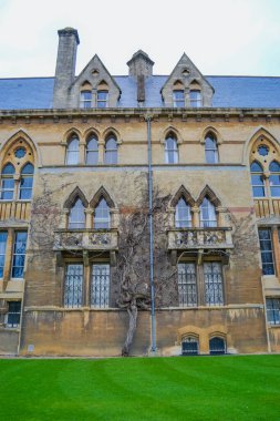 Birleşik Krallık, Oxford, 21.03.2023: Christ Church College adlı Oxford Üniversitesi 'nin kurucu üniversitesine bakın